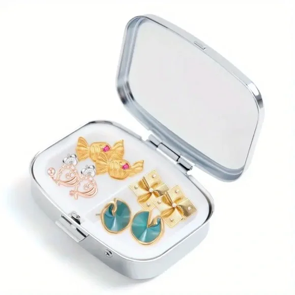 NIB 1pc Retro Vintage Iris Impressionism Pill /Small Jewelry Box - Picture 10 of 10